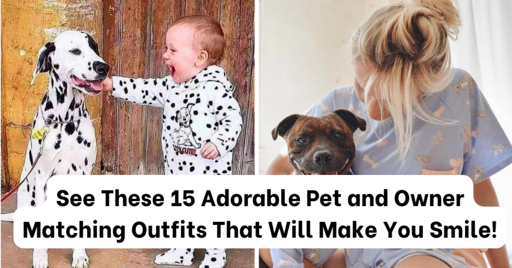 15 Adorable Pet and Owner Matching Outfits That Will Make You Smile!